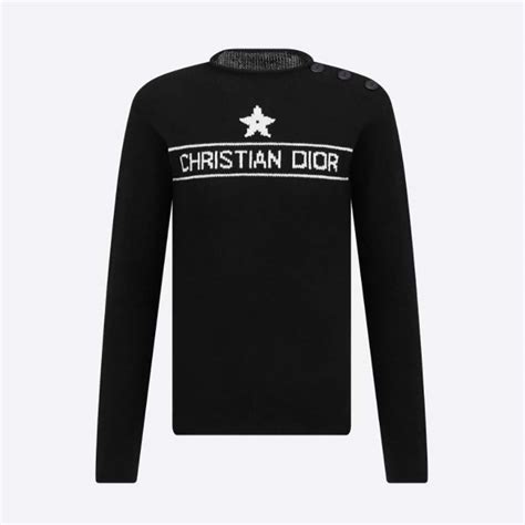 dior sweater black|christian dior black sweater.